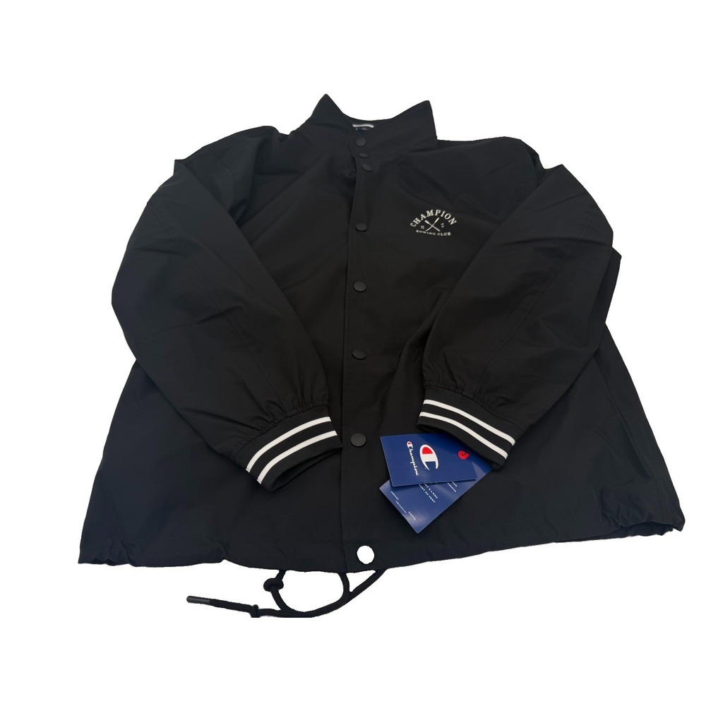 ($175 MSRP) Men's Size Medium - Champion Rowing Club Jacket Black CH6SP332 NWT